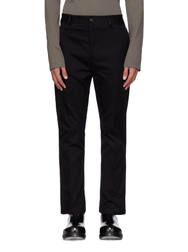 Hlače Acne Studios Regular Fit Trousers Črna | BK0509-