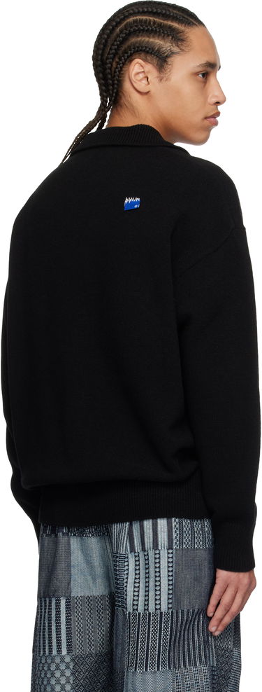 Pleteni pulover ADER ERROR ADER error Significant TRS Tag Knit Polo Črna | BO42FYKT0102BK, 2