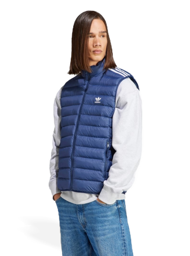 Telovnik adidas Originals Padded Stand-Up Collar Puffer Mornarica | IL2577