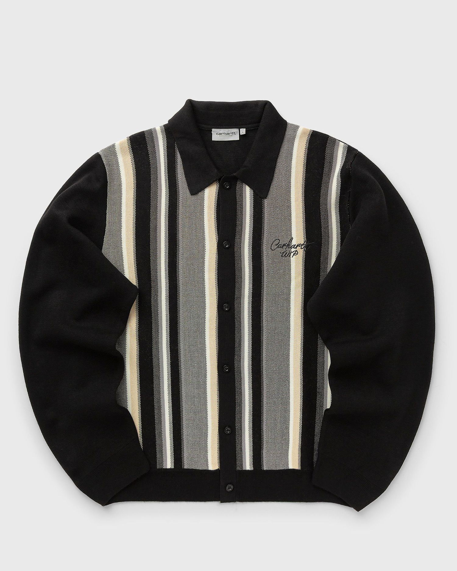 Pleteni pulover Carhartt WIP Striped Knit Cardigan Črna | I035397-3BA.XX, 0