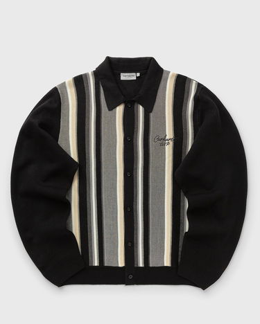 Pleteni pulover Carhartt WIP Striped Knit Cardigan Črna | I035397-3BA.XX, 0