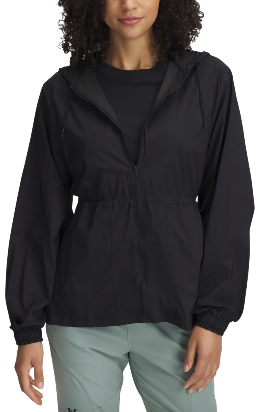 Jakna Under Armour Under Armour Cinch Waist Hooded Jacket Črna | 1389502-001, 0