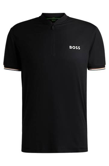 Polo majica BOSS Slim-Fit Active Polo Shirt with UV Protection Črna | 50539093