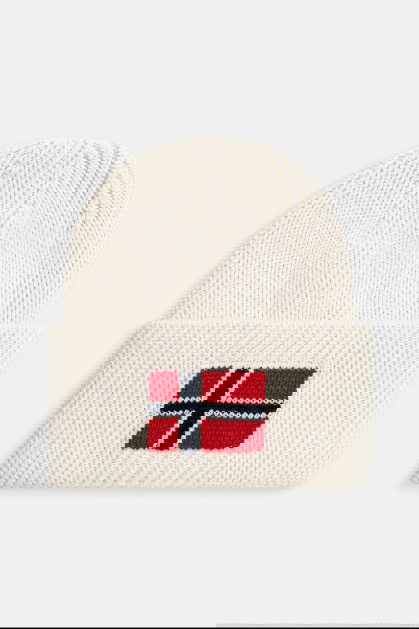 Beanie Napapijri Napapijri F-Evei Beanie Bela | NP0A893PN1J1, 0