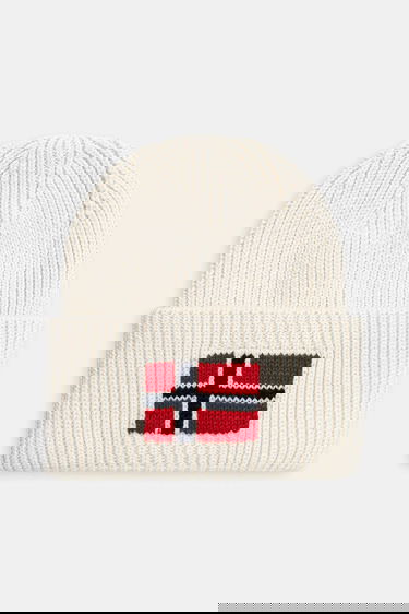 Beanie Napapijri Napapijri F-Evei Beanie Bela | NP0A893PN1J1, 0