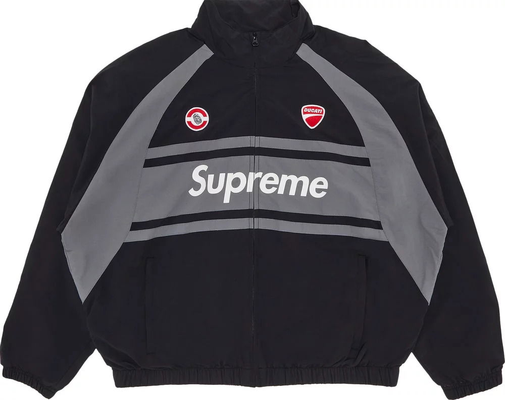 Jakna Supreme Ducati x Track Jacket Black Črna | SS24J69 BLACK, 0