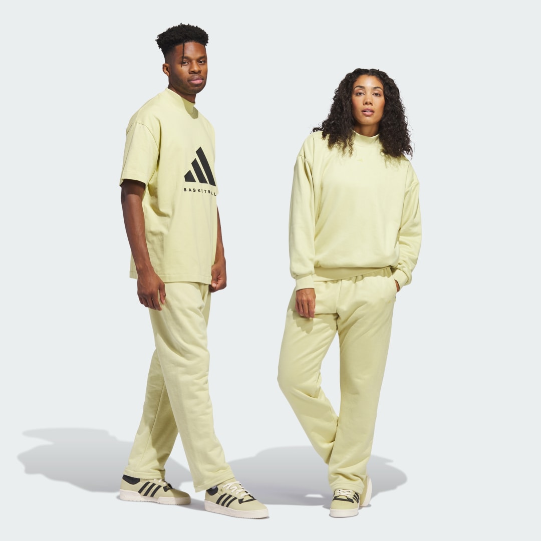 Hlače in kavbojke adidas Performance Sueded Pants Bež | IN7709, 0