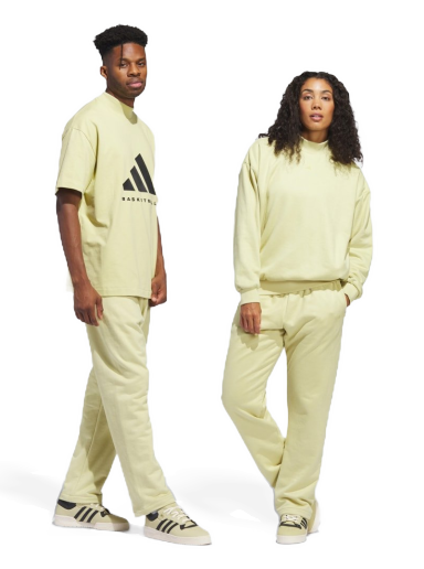 Hlače in kavbojke adidas Performance Sueded Pants Bež | IN7709