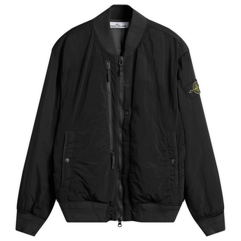 Bomber jakna Stone Island Nylon Metal EcoNyl PrimaLoft Bomber Jacket Črna | K2S154100038-V0029