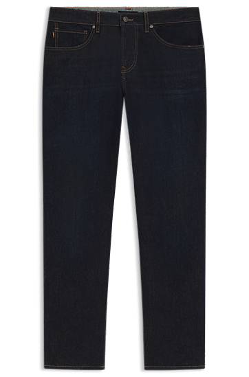 Kavbojke BOSS Maine regular-fit jeans soft-motion denim Mornarica | 50549519