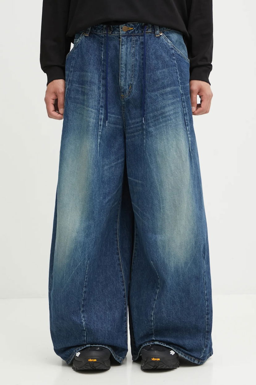 Kavbojke Needles Needles H.D. Buggy Jeans Modra | RW233