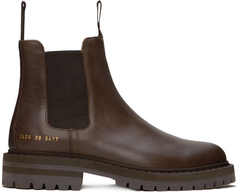 Oblačila Common Projects Common Projects Leather Chelsea Boots Rjava | ARTICLE 2424