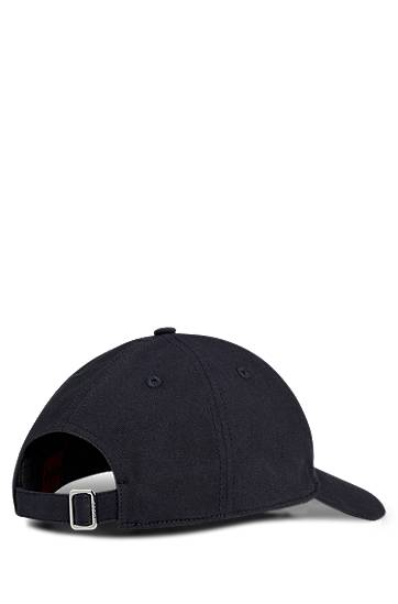 Kapa BOSS HUGO Cotton-twill Cap with Raw-edge Logo Mornarica | 50539561, 1