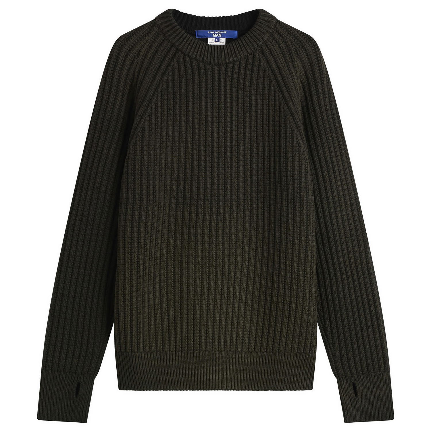 Pleteni pulover Junya Watanabe Junya Watanabe MAN Double Sided Ribbed Knit Large Zelena | WP-N002-051-1, 1