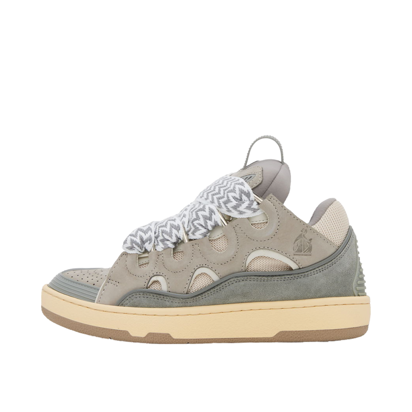 Superge in čevlji LANVIN Leather Curb Sneakers "Gray" Siva | FW-SKDK02-DRAG-A21