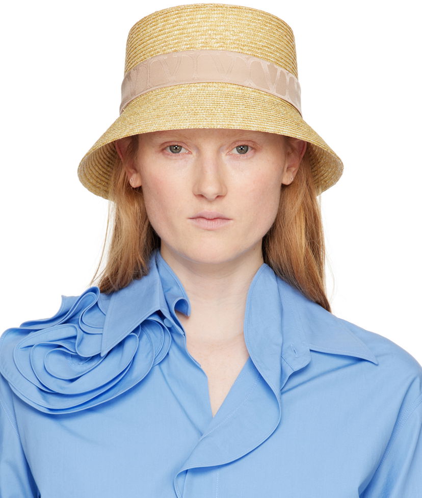 Klobuk Valentino Valentino Garavani Iconographe Twilly Bucket Hat Bež | 4W2HGA26VZA