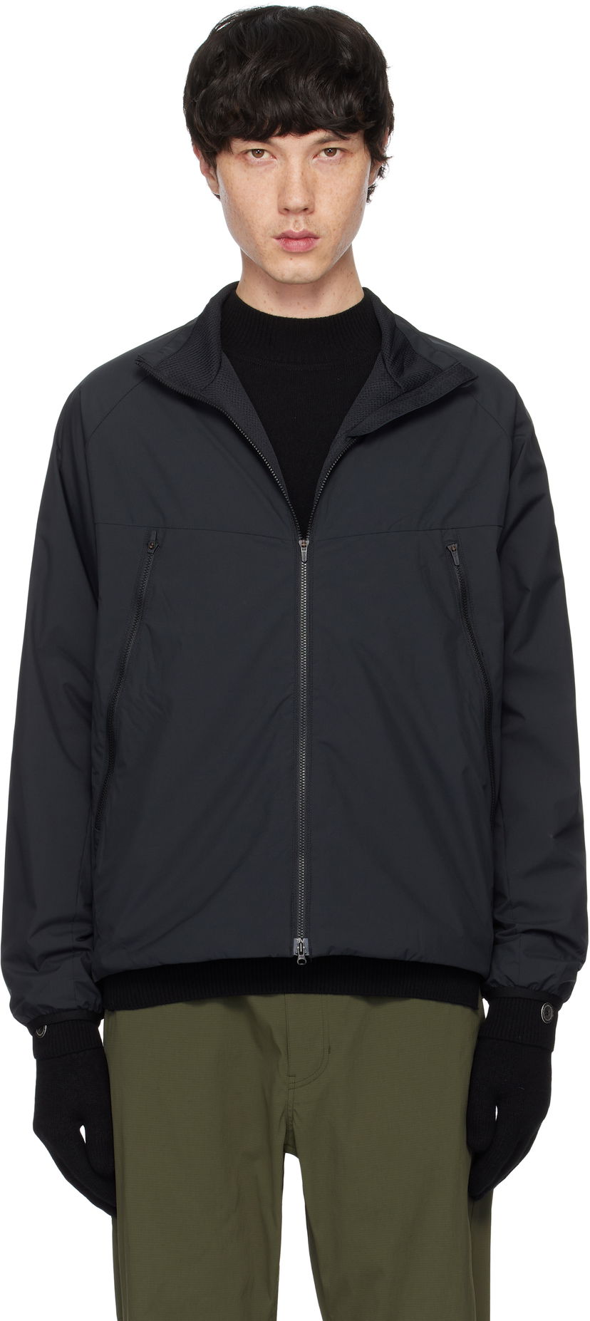 Vetrovka Snow Peak Octa Lightweight Zip-Up Jacket Črna | JK-24AU007