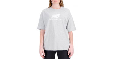 Majica New Balance Essentials Stacked Logo Siva | wt31519-ag, 1