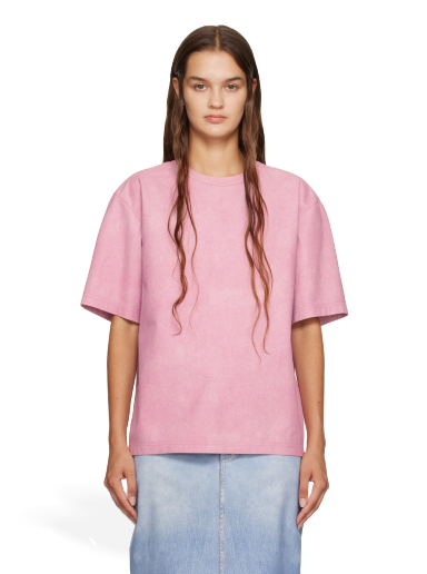 Majica Bottega Veneta Printed Leather T-Shirt Roza | 757349 V2UT0