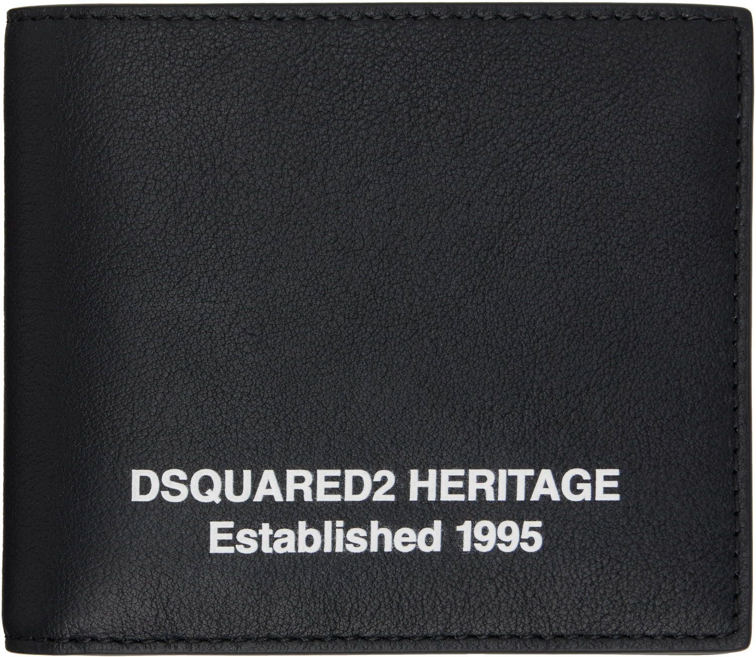 Denarnica DSQUARED2 Dsquared2 Heritage Leather Wallet Črna | WAM0075_12900001, 0