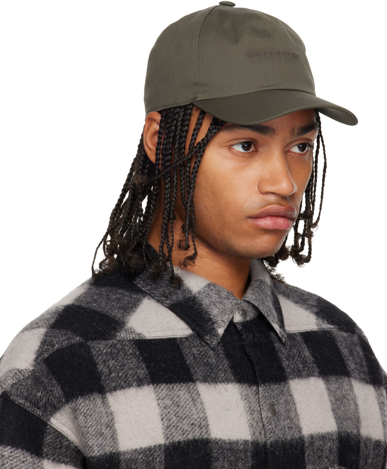 Kapa Rick Owens Concordians Owenscorp Embroidered Cap Zelena | RA02E0700 TEEM7, 1
