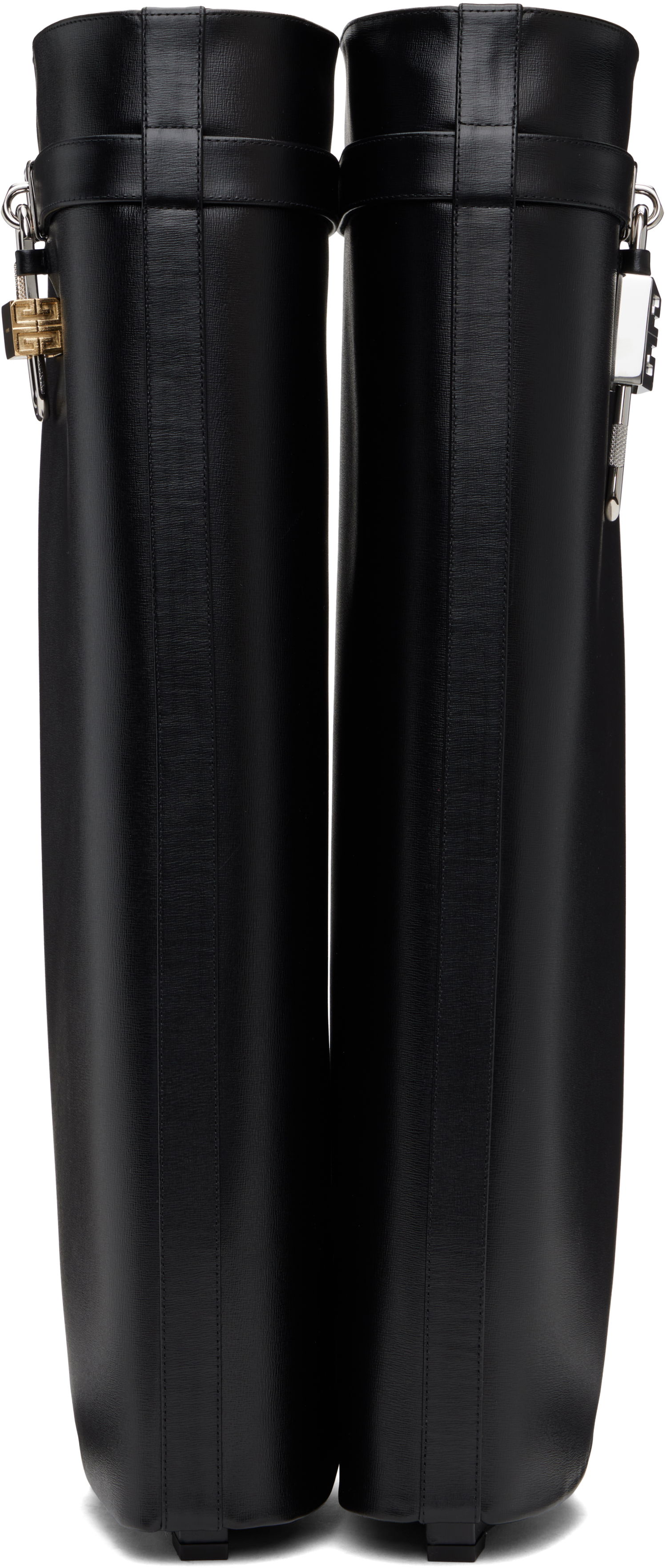 Oblačila Givenchy Givenchy Shark Lock Tall Boots Črna | BE702XE1NG001, 1