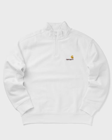Pulover Carhartt WIP Half Zip American Script Sweat Bela | I027014-02.XX, 0