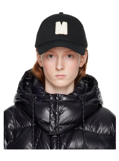 Kapa Moncler Appliqué Cap Črna | I10933B000020U082