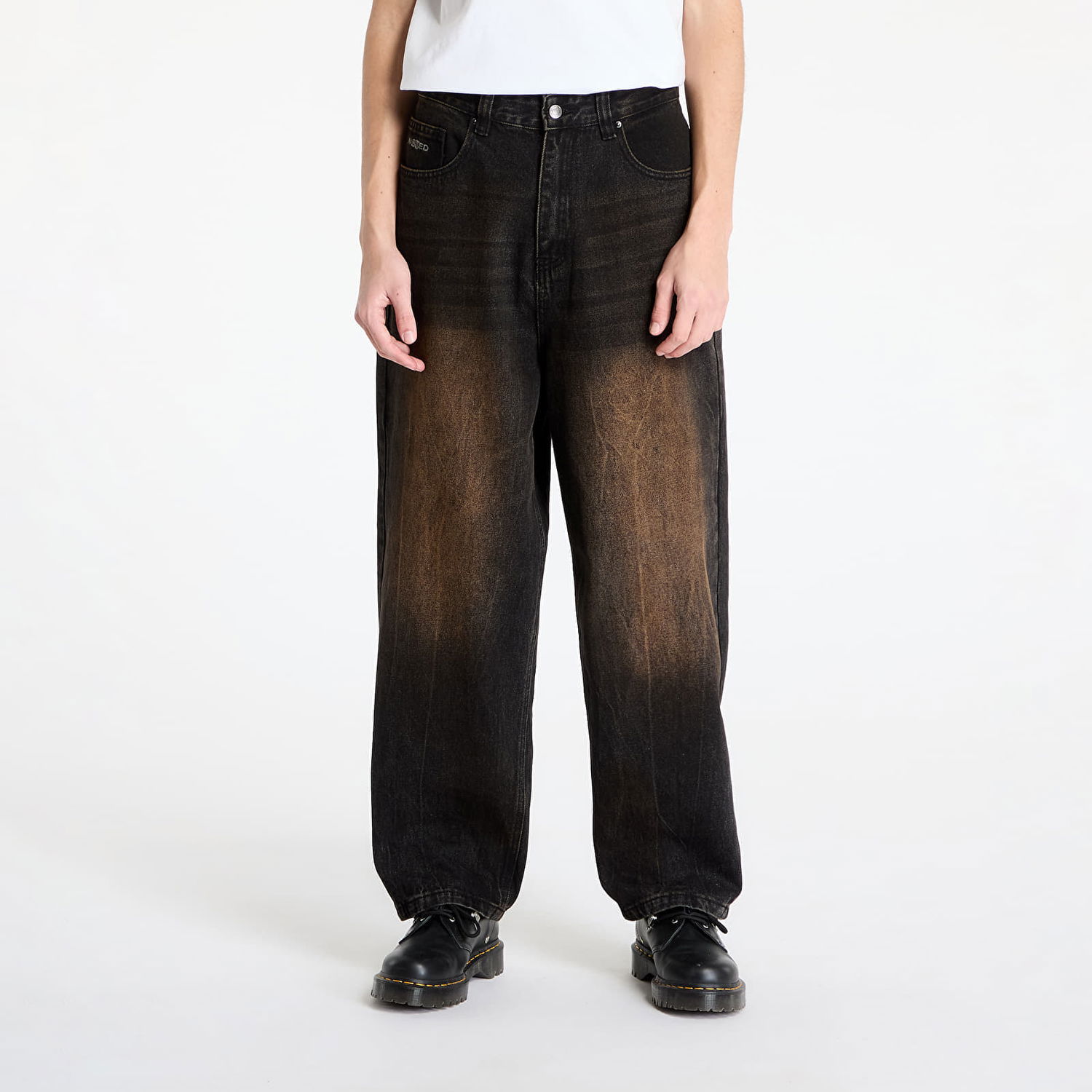 Kavbojke Wasted Paris Wasted Paris Sandblast Casper Faded Pants 32 Črna | WP_000285, 0