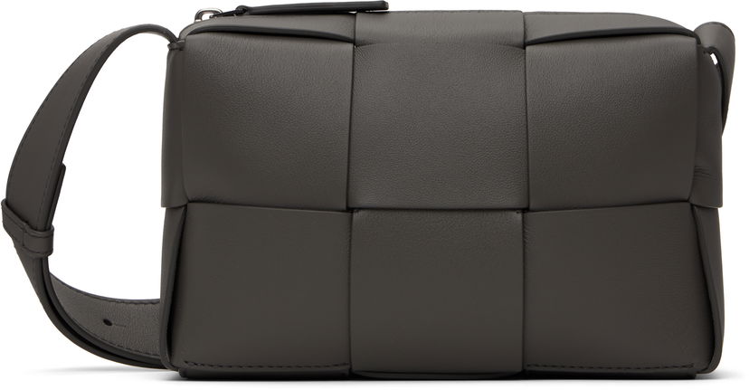 Torba za čez ramo Bottega Veneta Bottega Veneta Arco Camera Bag Siva | 795177V56A11316