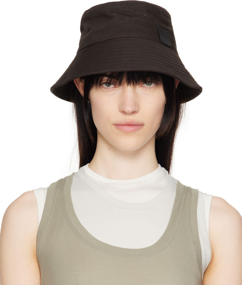 Klobuk Jil Sander Jil Sander Logo Bucket Hat Rjava | J40TC0135_J45267