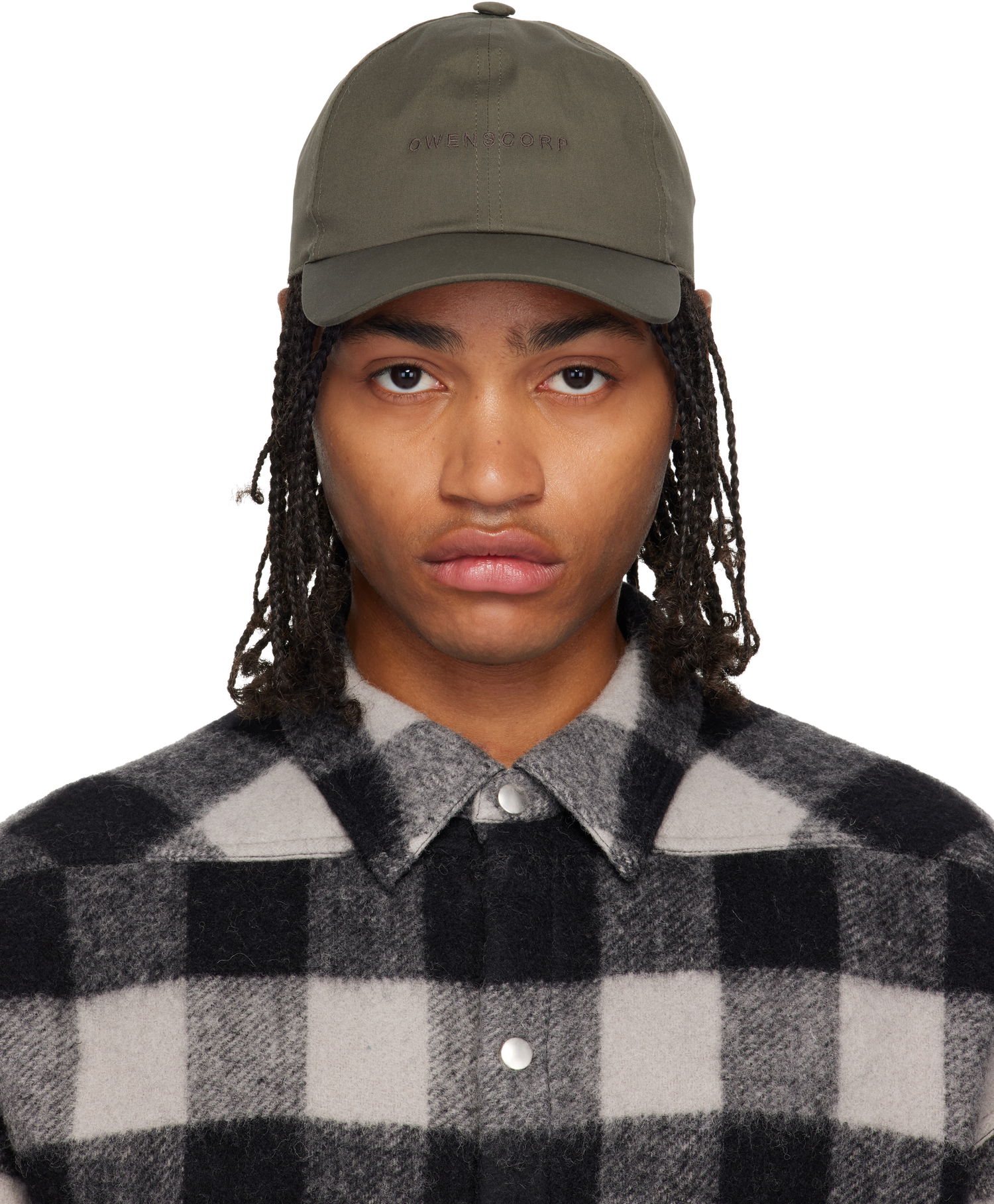 Kapa Rick Owens Concordians Owenscorp Embroidered Cap Zelena | RA02E0700 TEEM7, 0