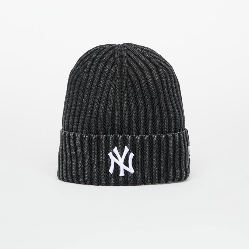 Beanie New Era MLB New York Yankees Knit Washed Beanie Medium Universal Črna | 60691189