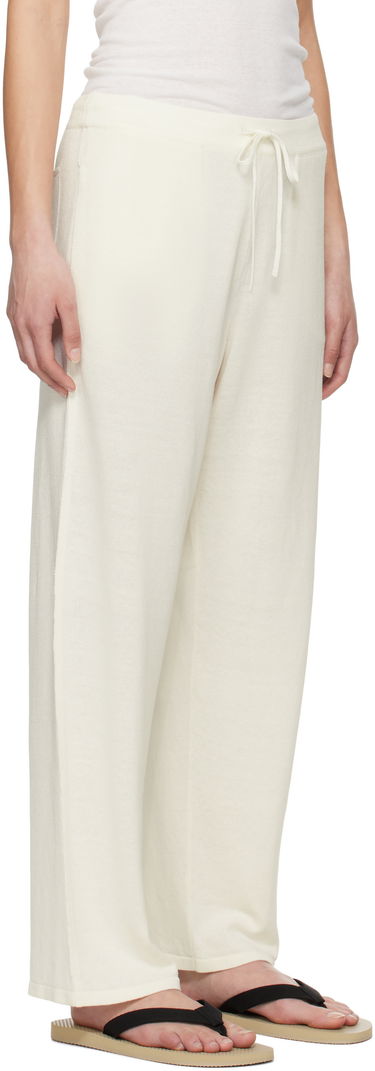 Trenirka The Row The Row Jory Knitted Drawstring Trousers Bela | 8809-Y889, 1