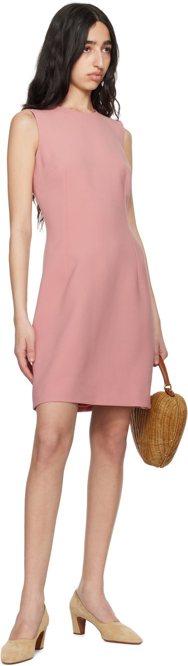 Obleke Dolce & Gabbana Dolce&Gabbana Wool Crepe Fit & Flare Minidress Roza | F6TMMT FU2L8, 3