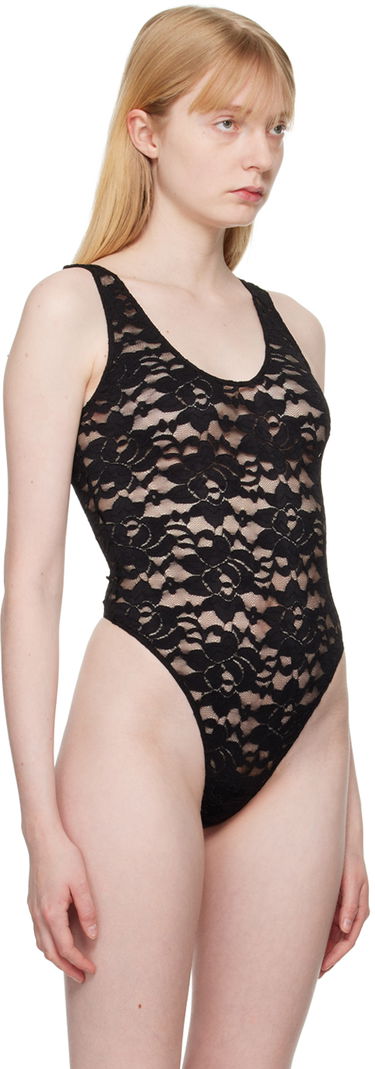 Majica brez rokavov Anine Bing Anine Bing Alysha Lace Bodysuit Črna | A-10-9221-009, 3