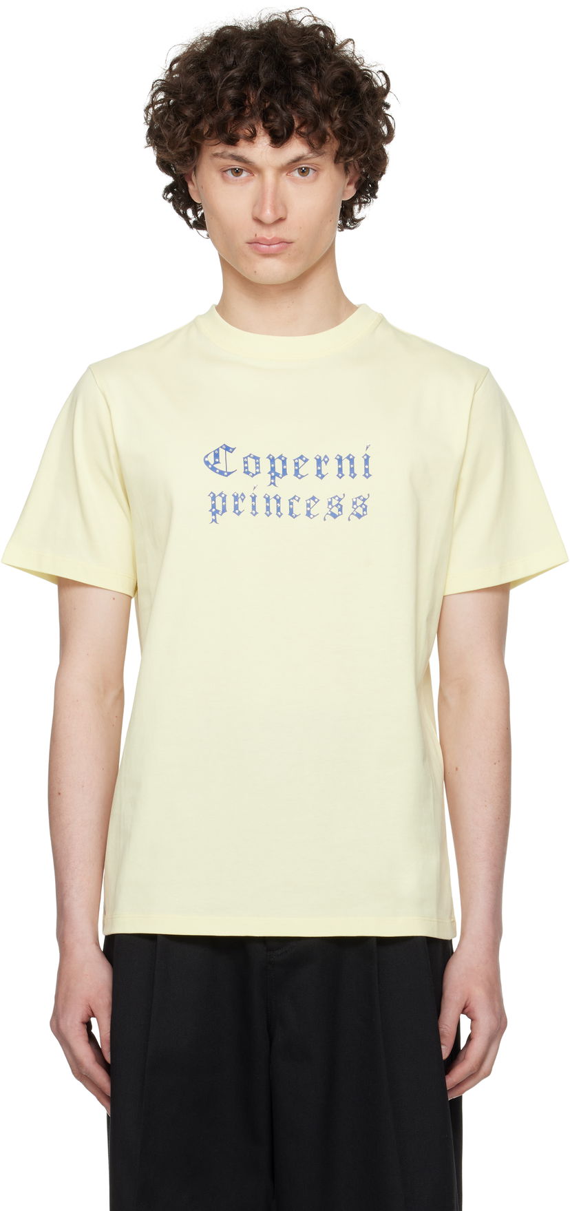 Majica Coperni Coperni Princess Slim-Fit T-Shirt Rumena | DJS03CRF5017
