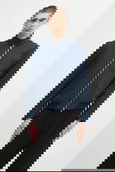 Bomber jakna Paul Smith Paul Smith Houndstooth Bomber Jacket Modra | M1R.603Z.T02808, 0