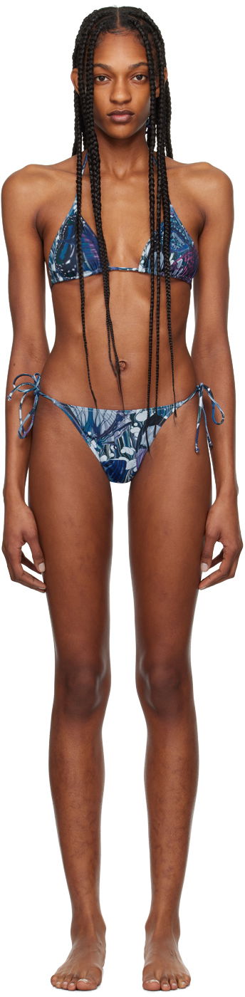 Kopalke Jean Paul Gaultier Jean Paul Gaultier The Butterfly Bikini Modra | 24/25-F-BS004-J538-5090