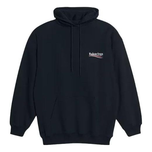 Pulover Balenciaga Political Campaign Oversized Hoodie Črna | 620947TKVI91070