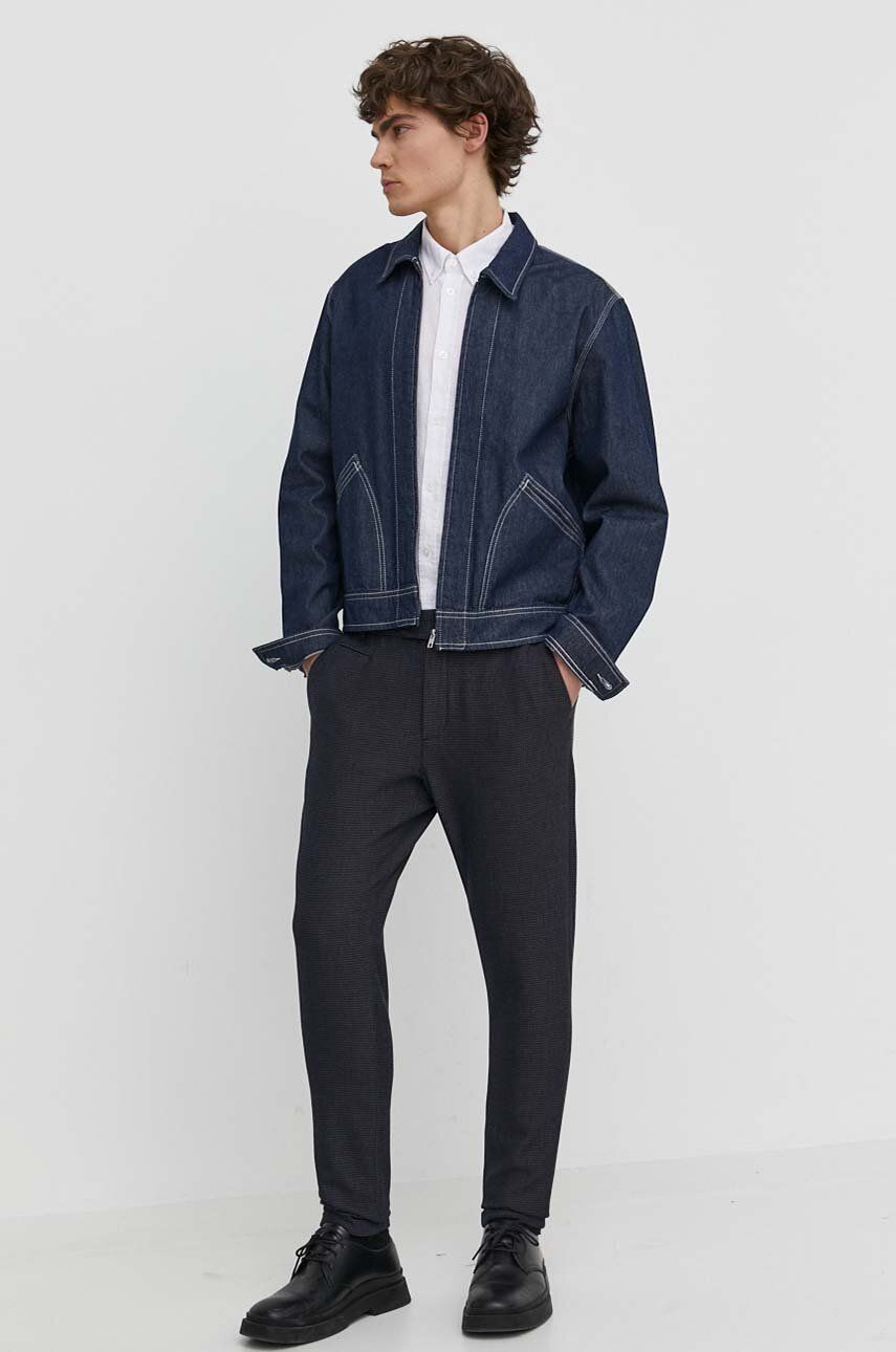 Srajce Samsoe Samsoe Liam BA Shirt Modra | M20200043, 1