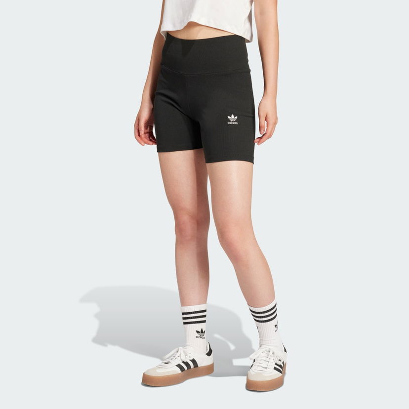 Kratke hlače adidas Performance Essentials 1/4-Inch Ribbed Bike Shorts Črna | JD1548