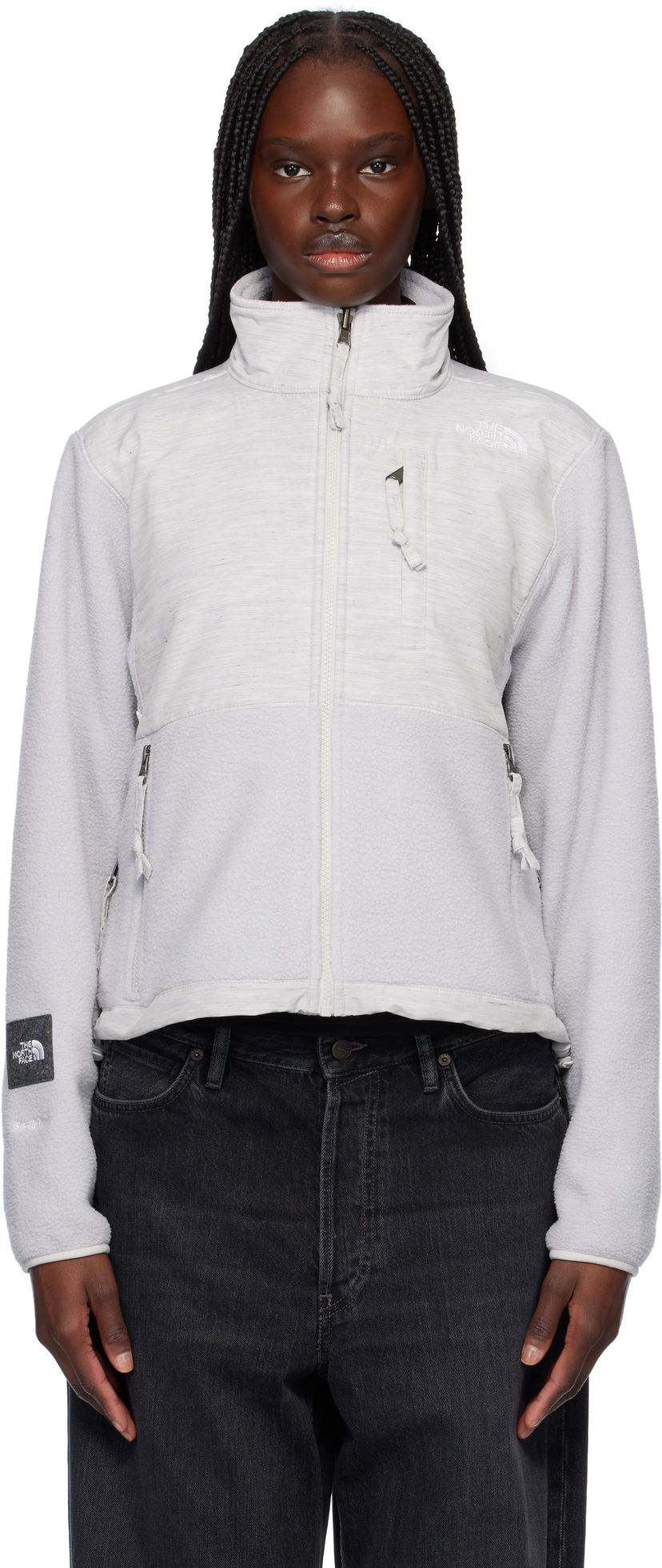 Pulover The North Face Re-Grind Denali Fleece Jacket Siva | NF0A8B8D