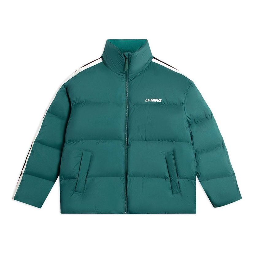 Puhovka Li-Ning Graphic Short Down Jacket Zelena | AYMS337-5
