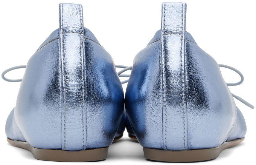Nega čevljev Simone Rocha Simone Rocha Classic Logo Band Ballerina Flats Modra | RMP19 0777, 1