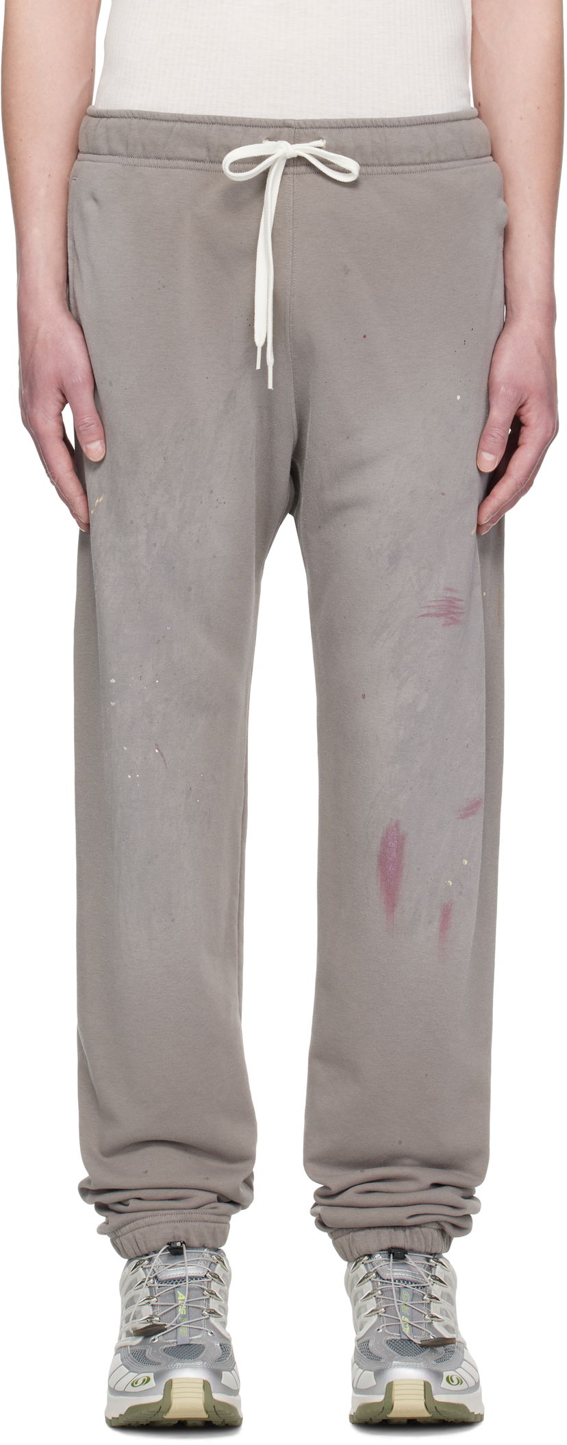Trenirka Maison Margiela MM6 Maison Margiela Paint Splatter Sweatpants Siva | SH2KA0029 M25013