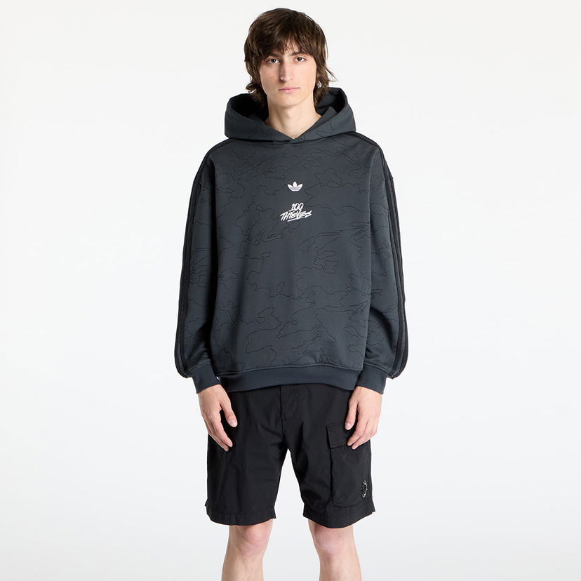 Pulover adidas Originals 100 Thieves Hoodie Črna | JM3258