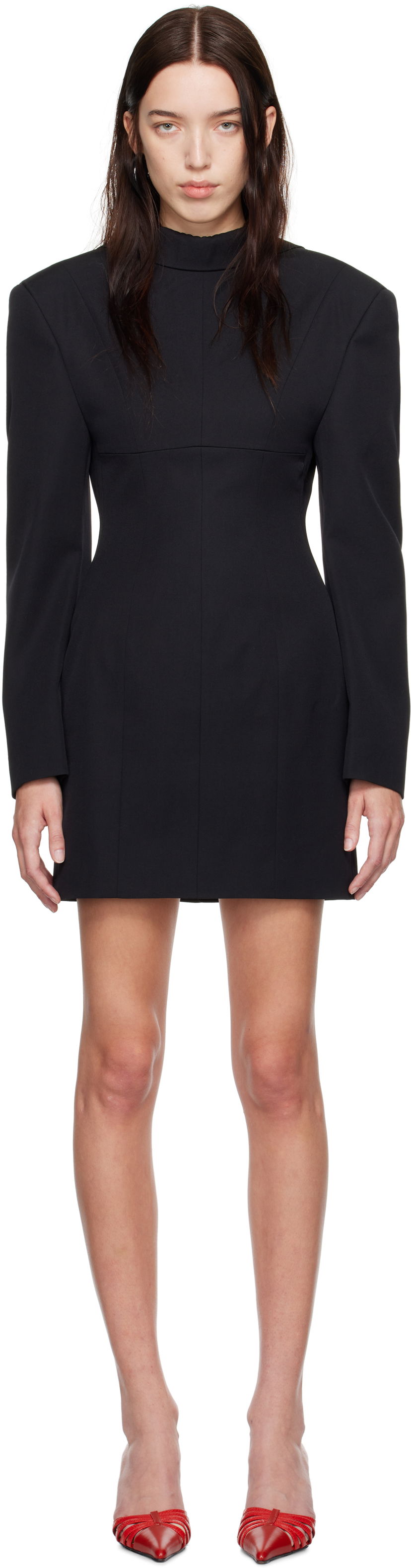 Obleke DSQUARED2 Blazer Minidress Črna | S72CV0591 S78136