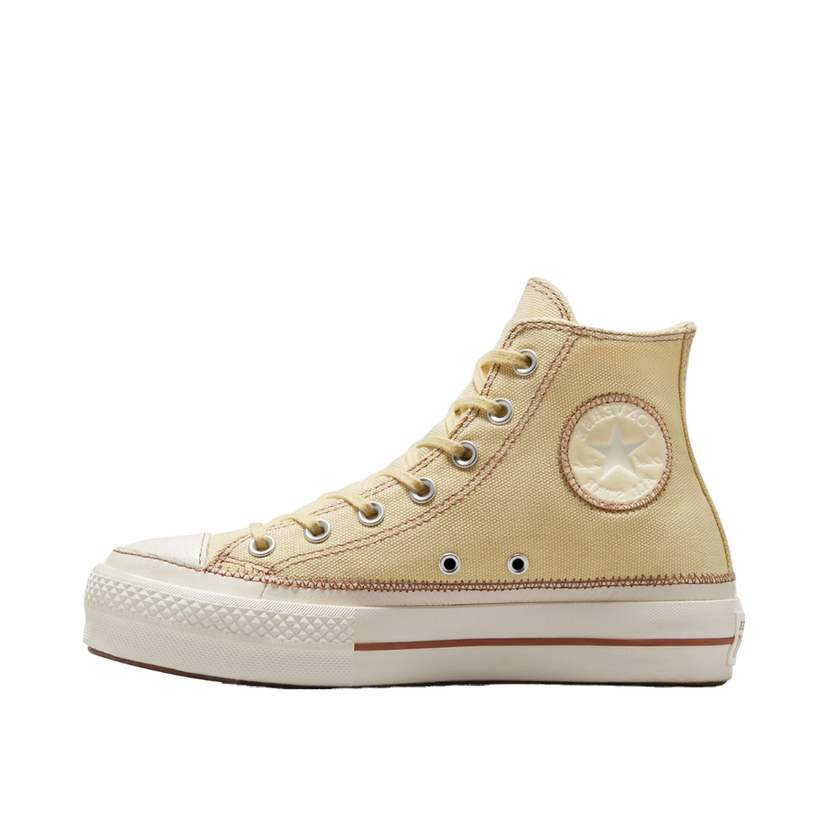 Superge in čevlji Converse Chuck Taylor All Star Lift Platform Contrast Stitching Bež | A04659C