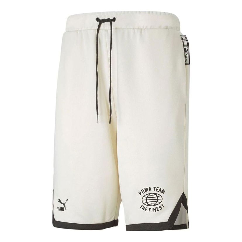 Kratke hlače Puma Team Logo Shorts Bela | 536923-65
